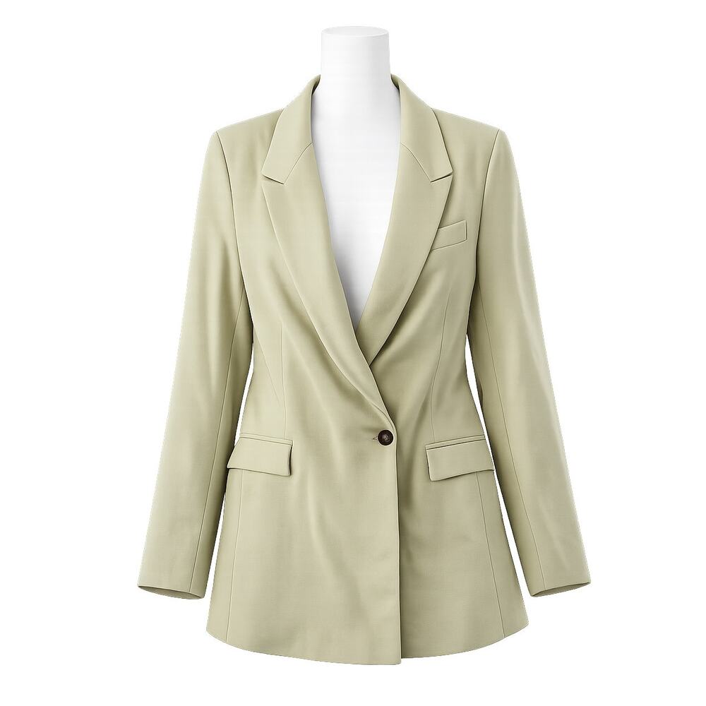 Topshop Sage Green Tailored Blazer - Size 10